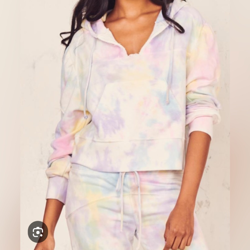 LoveShackFancy Pastel Tie-Dye Hoodie